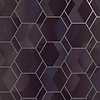 Dutch Wallcoverings Amazonia - Cassius Purple/Silver - Paars/Zilver