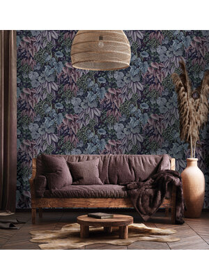 Dutch Wallcoverings Cascading Gardens - Cascading Garden - Plum