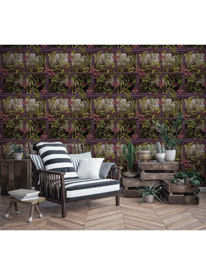 Dutch Wallcoverings Cascading Gardens - Comoro - Plum