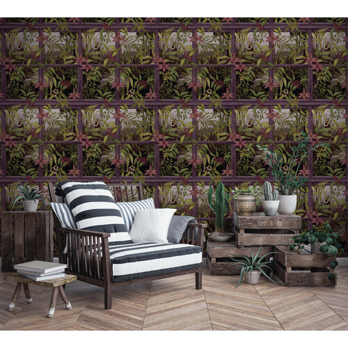 Dutch Wallcoverings Cascading Gardens - Comoro - Plum