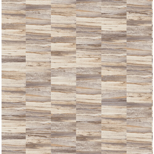 Dutch Wallcoverings Artisan Metallic Wood - Purple/Gilver
