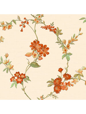 Dutch Wallcoverings Fabric Touch/Bs1 Flower Red - Rood