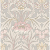 Dutch Wallcoverings British Heritage Bloem Grijs/- Roze