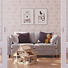 Dutch Wallcoverings Joy - Stippen - Roze/Wit