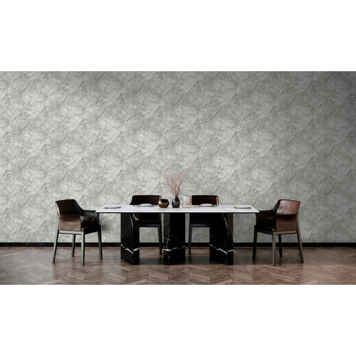 Dutch Wallcoverings Arabesque - Portoro Dove - Silver