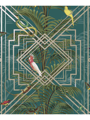 Dutch Wallcoverings Cascading Gardens - Akello - Turquoise