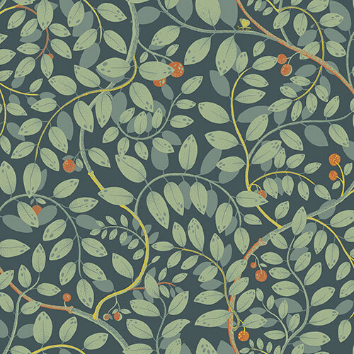 Dutch Wallcoverings Lina II - Kirke - Turquoise