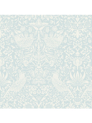 Dutch Wallcoverings British Heritage Vogel Blauw/- Wit