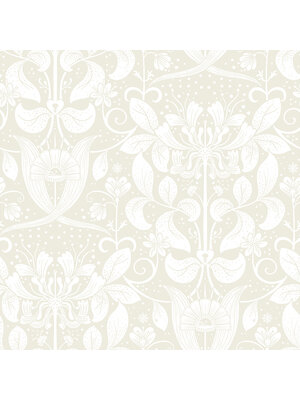 Dutch Wallcoverings FC Hjärterum- Berit wit - 83130
