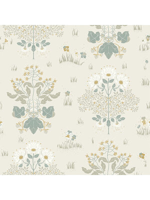 Dutch Wallcoverings Hjärterum - Edla - Wit