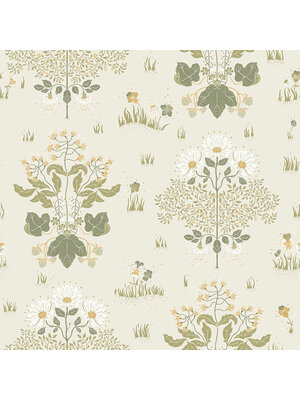 Dutch Wallcoverings Hjärterum - Edla - Wit