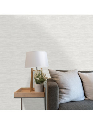 Dutch Wallcoverings Khalili - Bambara Texture White - Wit