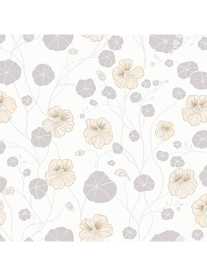 Dutch Wallcoverings Langenas - Krasseslinga White - Wit