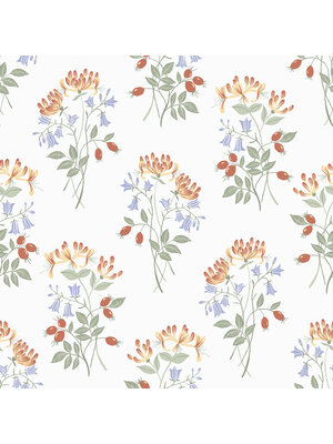 Dutch Wallcoverings Langenas - Kaprifol White - Wit