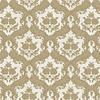 Dutch Wallcoverings New Tekko Medaillon - Wit/Beige