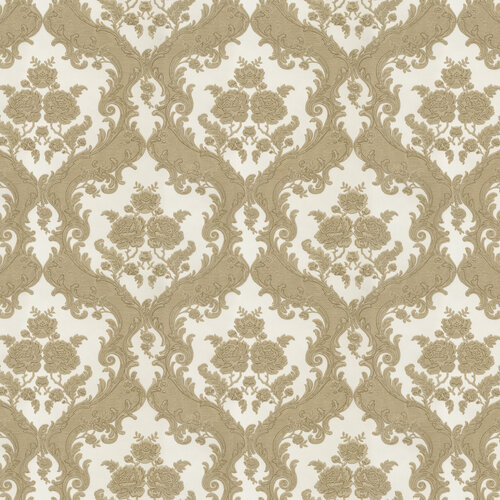 Dutch Wallcoverings New Tekko Medaillon - Wit/Beige