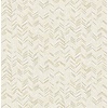 Dutch Wallcoverings Euphorie - Visgraat - Wit/Goud