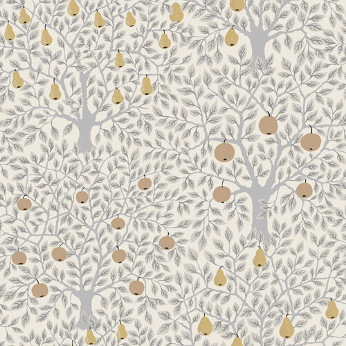 Dutch Wallcoverings Apelviken - Pomona Wht/Grey/Gold - Wit/Grijs/Goud