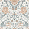 Dutch Wallcoverings Apelviken - Filippa White/Gr/Pink - Wit/Grijs/Roze