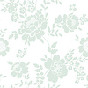 Dutch Wallcoverings Joy - Bloemen - Wit/Mintgroen