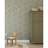 Dutch Wallcoverings Klara & Tove - Vinbärsplock White/Red - Wit/Rood