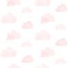 Dutch Wallcoverings Joy - Wolken - Wit/Roze