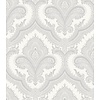 Dutch Wallcoverings Casbah/Bs1 Damask White/Silver - Wit/Zilver