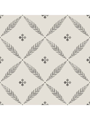 Dutch Wallcoverings FC Blomstermala- Henry White/black - 51021