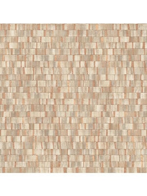 Dutch Wallcoverings Artisan Small Metallic - Wood Copper