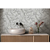 Dutch Wallcoverings Arabesque - Levanto Marble Silver - Zilve