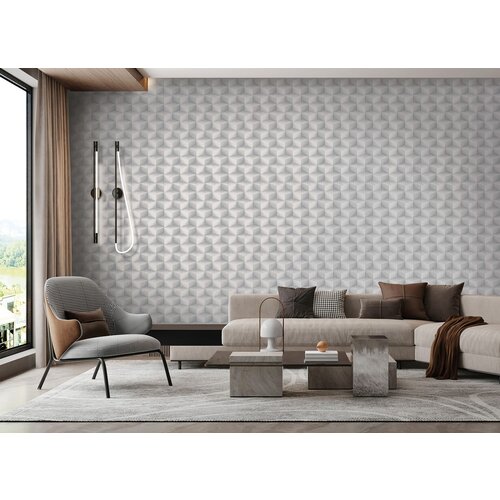 Dutch Wallcoverings New Tekko Blokje - Zilver