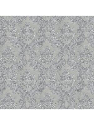 Dutch Wallcoverings New Tekko Medaillon - Zilver Dutch Wallcoverings New Tekko Medaillon - Zilver