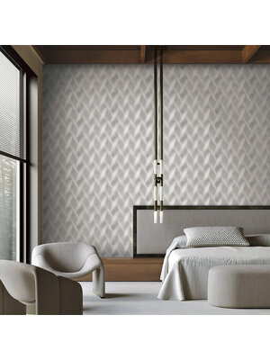 Dutch Wallcoverings New Tekko Golf - Zilver Dutch Wallcoverings New Tekko Golf - Zilver