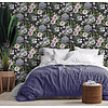 Dutch Wallcoverings Amazonia - Passiflora Black - Zwart