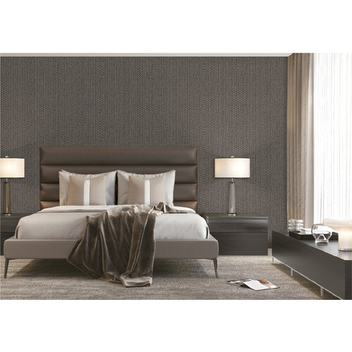 Dutch Wallcoverings Luxury Colors Knotted Twist Black - Zwart
