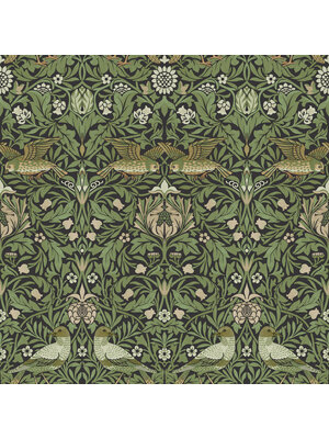 Dutch Wallcoverings Hidden Tr2 -Bird Black/Green - Zwart/Groen Dutch Wallcoverings Hidden Tr2 -Bird Black/Green - Zwart/Groen