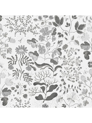 Dutch Wallcoverings Fägring - Groh - Zwart/Wit
