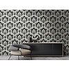 Dutch Wallcoverings New Tekko Medaillon - Zwart/Zilver