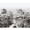 Dutch Wallcoverings Designology - Mural Malvern Charcoal - Zwart-Wit