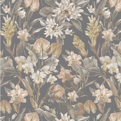 Dutch Wallcoverings Bellagio - Florence Graphite Bloom