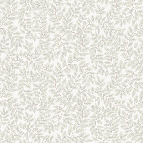 Dutch Wallcoverings Fagelsang - Lindlöv White Grey