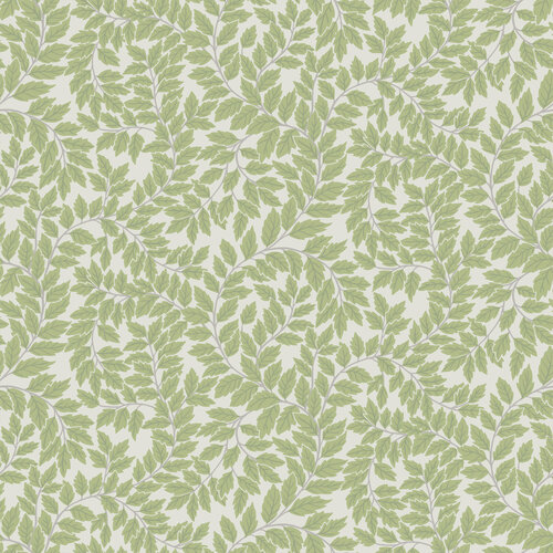 Dutch Wallcoverings Fagelsang - Lindlöv White/Green