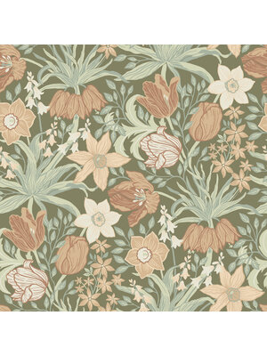 Dutch Wallcoverings FC Fagelsang- Cecilia Dark green - 34029