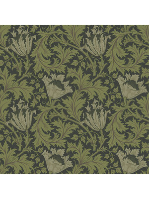 Dutch Wallcoverings Hidden Treasures - Anemone Grn/Zwart