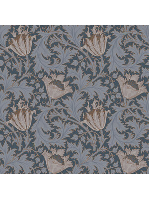Dutch Wallcoverings Hidden Treasures - Anemone Blauw/Rd
