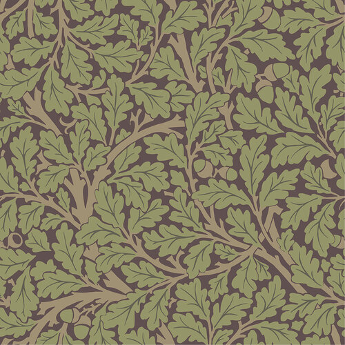 Dutch Wallcoverings Hidden Treasures - Oak Tree Groen