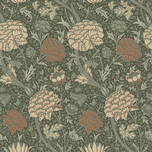 Dutch Wallcoverings Hidden Treasures - Cray Rood/Groen