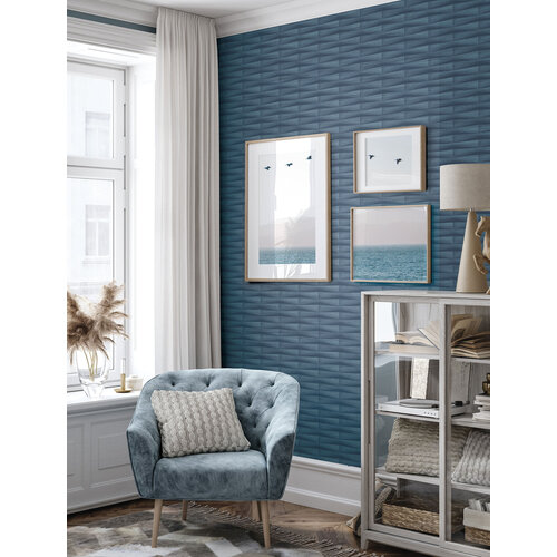 Dutch Wallcoverings Inlay Gator Blue