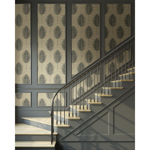 Dutch Wallcoverings Inlay Bali Fern Brown/Black Dutch Wallcoverings Inlay Bali Fern Brown/Black