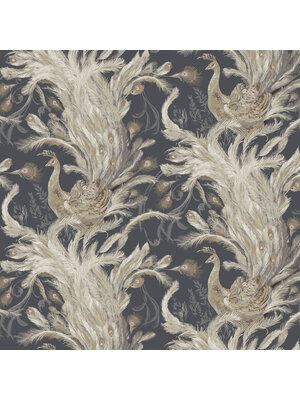 Dutch Wallcoverings FC Pavone- Medici Graphite - PA01615